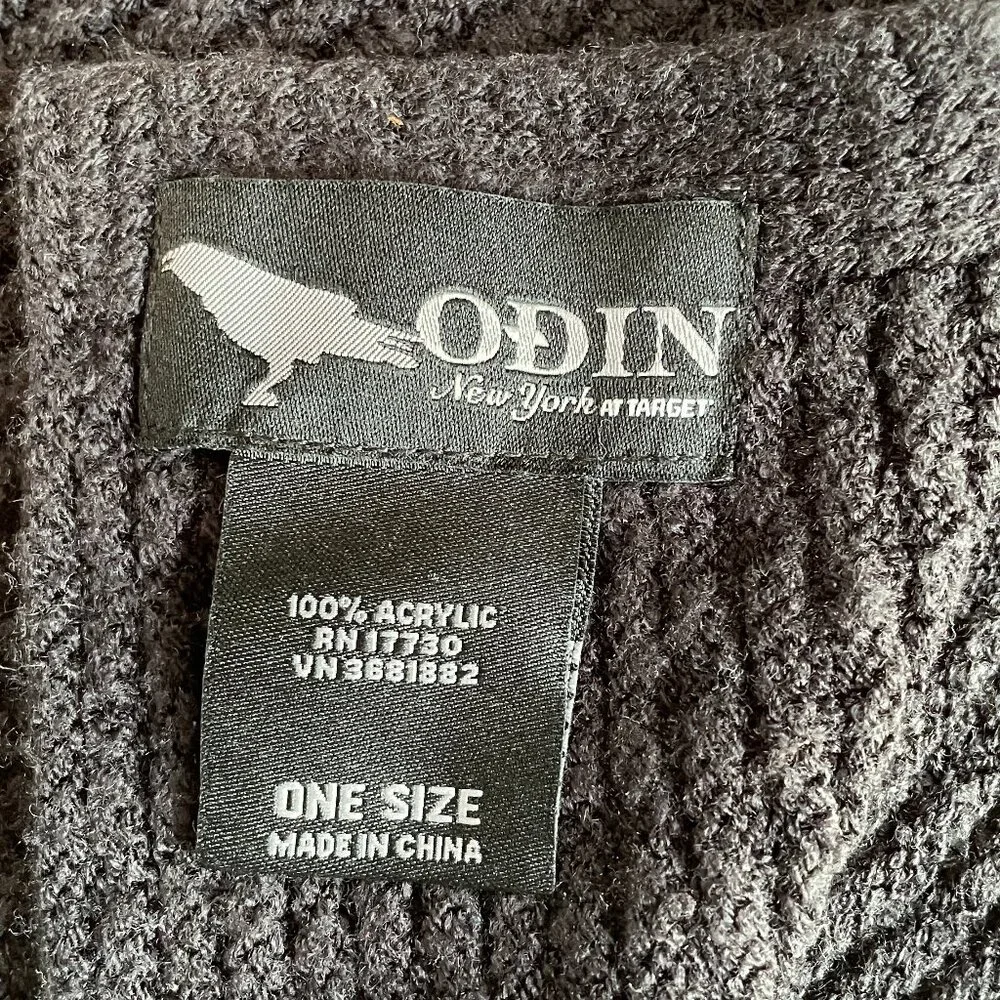 Odin New York for Target dark gray knit scarf